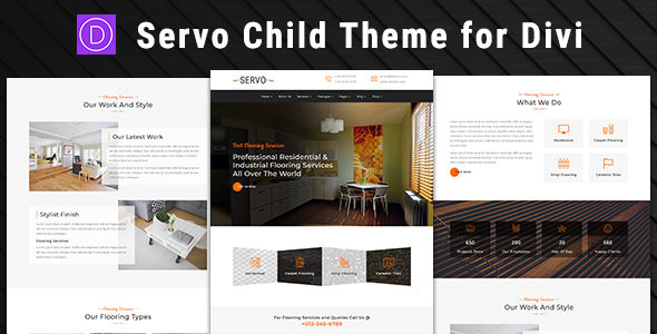 Servo – Child Theme for Divi on Divi Cake