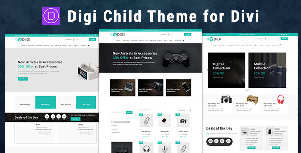 Digi – Child Theme for Divi on Divi Cake
