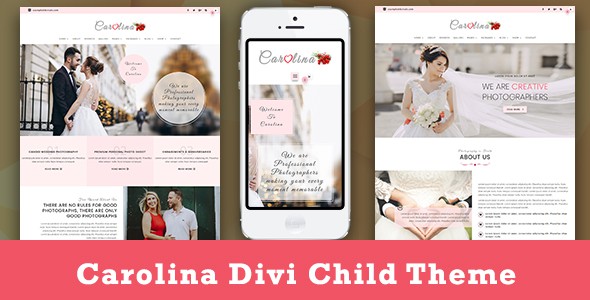 Carolina – Photography Divi Child Theme on Divi Cake