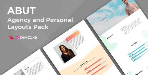 ABUT – Agency And Personal Layouts (3 Layouts) on Divi Cake