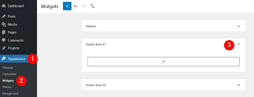 Integrate the menus into your footer widgets