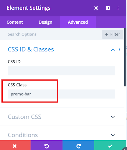 Integrate a designated class to the section for easy and efficient customization.