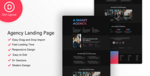 Agency Layout on Divi Cake