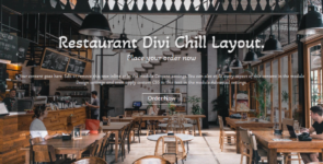 Restaurant Divi Chill Layout on Divi Cake