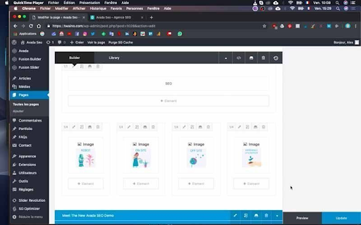 Creating web pages using Avada’s Fusion Builder 