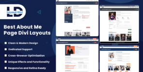 Best About Me Page Divi Layouts on Divi Cake