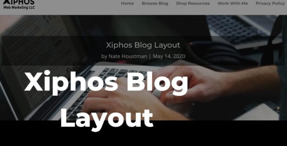 Xiphos Blog Layout on Divi Cake
