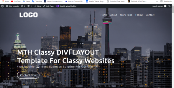 Classy Home Page Layout By Mini-Tools-Hub on Divi Cake