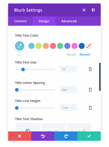 Customizing color and font in Divi