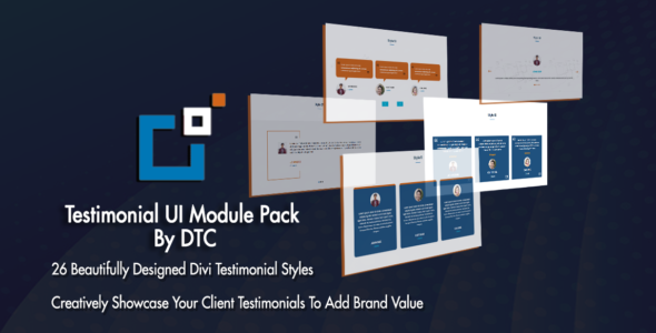 Testimonial UI Module Pack By DTC on Divi Cake