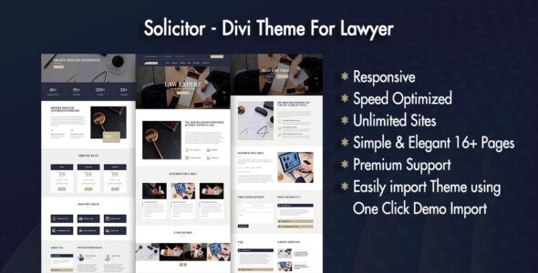 Solicitor – Divi Theme For Lawyer on Divi Cake