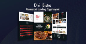 Divi Bistro – Restaurant Landing Page Layout on Divi Cake