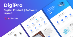 DigiPro – Digital Product | Software Layout on Divi Cake