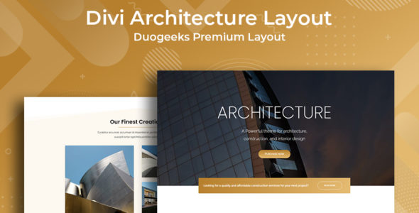 Divi Architecture Layout on Divi Cake