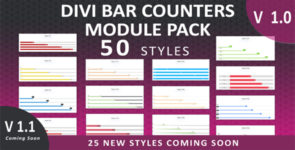 Divi Bar Counters Module Pack on Divi Cake