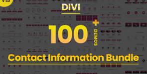 Divi Contact Information Section Bundle on Divi Cake