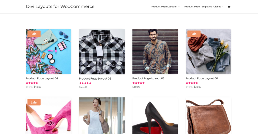 Divi Layouts for WooCommerce