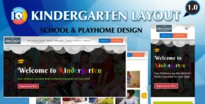 Kindergarten Preschool Layout on Divi Cake