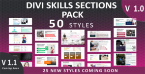 Divi Skills Sections Pack on Divi Cake