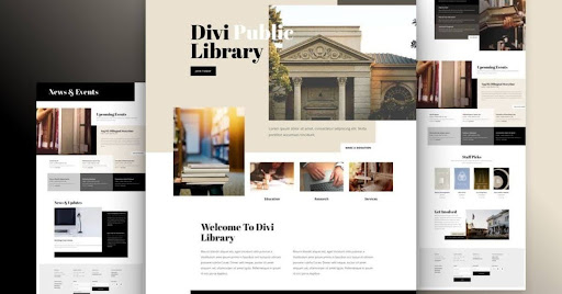 Divi has an extensive library of pre-designed templates