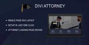 Divi Attorney Single Page Layout on Divi Cake