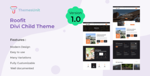 Roofit – Roofing Divi Child Theme on Divi Cake