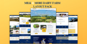Milk and More Dairy Farm Layout Pack on Divi Cake