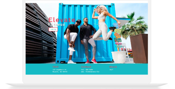 Elevate One Page Layout | Gyms | Fitness Professionals | Crossfit | Personal Trainer on Divi Cake
