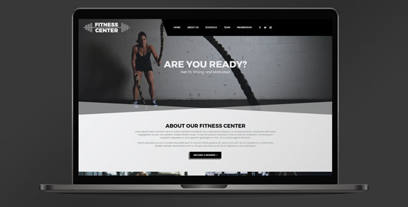 Fitness Center Layout Pack for Divi Theme on Divi Cake