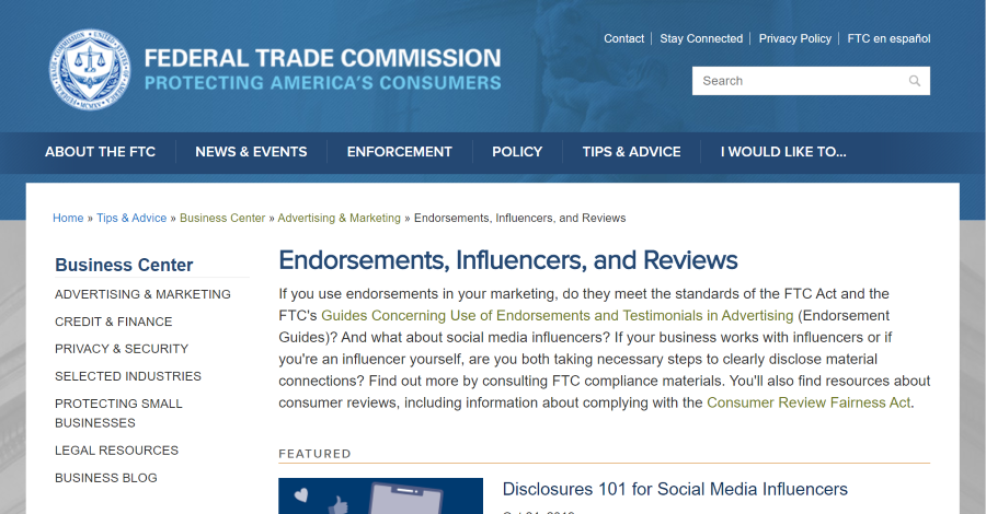 FTC Affiliate Disclosure