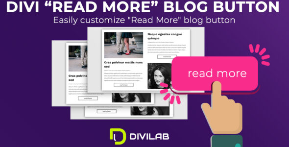 Divi “Read more” Blog button on Divi Cake