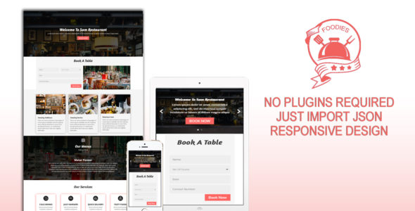 Foodies – Restaurant / Cafe Single Page Layout on Divi Cake