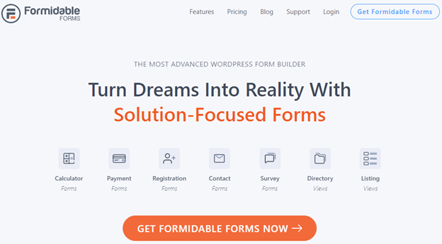 Formidable Forms - Solution focused WordPress forms