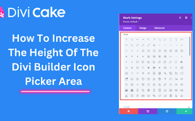 How To Increase The Height Of The Divi Builder Icon Picker Area