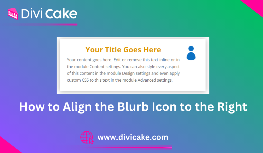 How to Align the Blurb Icon to the Right in Divi