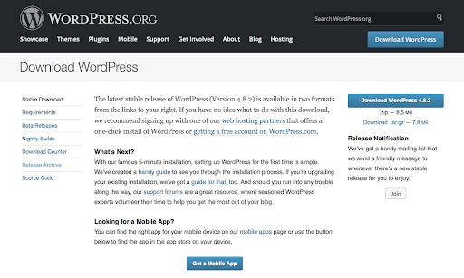 WordPress installation guide