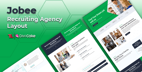 Jobee – Recruiting Agency Layout on Divi Cake
