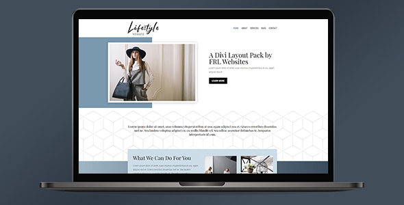 Lifestyle Website Layout Pack for Divi Theme on Divi Cake