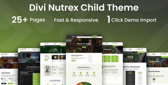 Nutrex – A Health & Nutritionist Child Theme on Divi Cake