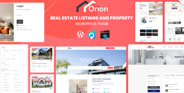 Orion Real Estate Listings and Property Divi Theme on Divi Cake