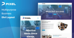 Pixel – Multipurpose Business Divi Layout on Divi Cake