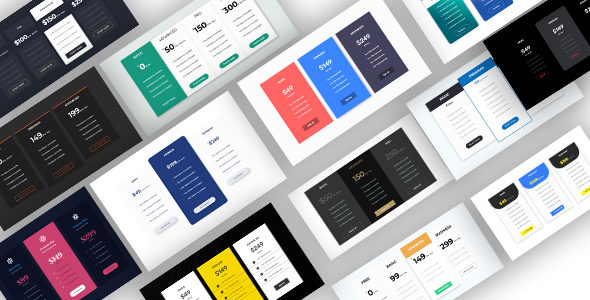 40 Pricing Table Layout Pack on Divi Cake