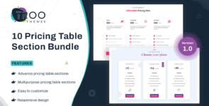 Divi Pricing Table Section Bundle on Divi Cake