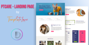 PtCare – Landing Page Layout on Divi Cake