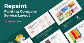 Repaint – Painting Company Service Layout on Divi Cake