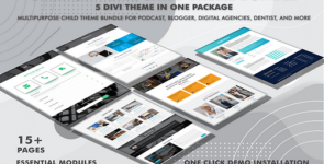 STARTUP – DIVI CHILD THEME BUNDLE ( 5 Divi Theme In One Package – Offer ) on Divi Cake