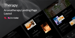 Therapy – Aromatherapy Landing Page Layout on Divi Cake