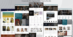 Universal : 4 in 1 Corporate Divi Agency Child Theme Bundle on Divi Cake