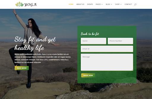Yoga, a Premium Divi Child Theme for your WordPress Website