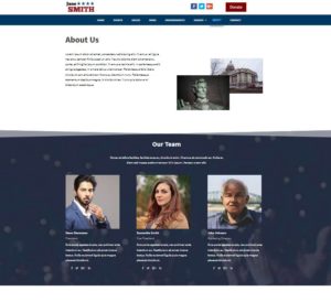WordPress Political Theme Example Page